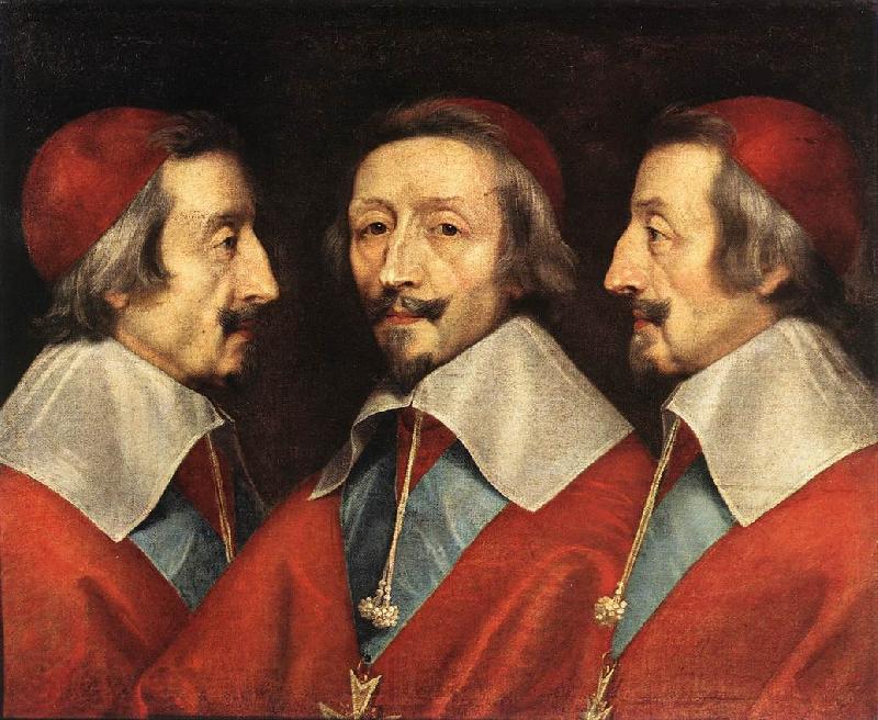CERUTI, Giacomo Triple Portrait of Richelieu kjj Germany oil painting art